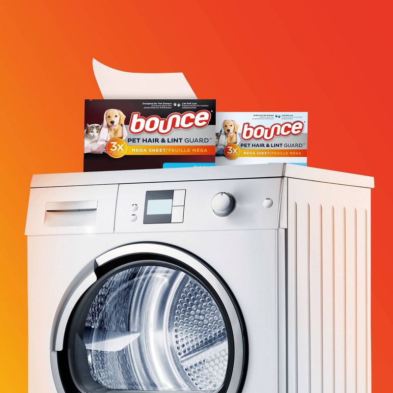 Bounce Fresh Scent Pet Hair and Lint Guard Mega Dryer Sheets - 160ct