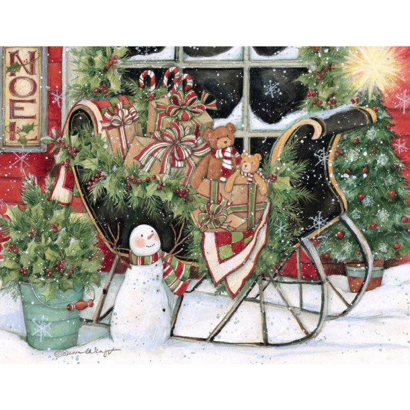 Heart & Home Christmas  5.375 In X 6.875 In Assorted B, Christmas Cards by Lang