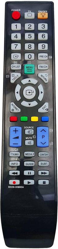 INTECHING BN59-00860A TV Remote Control for Samsung PN50B860 PN58B850Y1F PN58B860 UN40B6000VF UN40B7000 UN46B6000 UN46B7000WF UN46B7100 UN46B8500X UN46B9000X UN55B7000 UN55B7100 UN55B8500X UN55B9000X