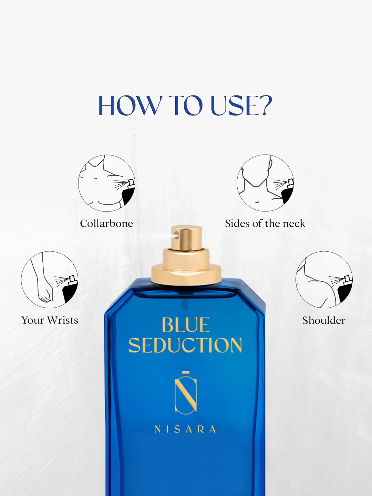 NISARA Blue Seduction Eau de Parfum for Men - 100 ml