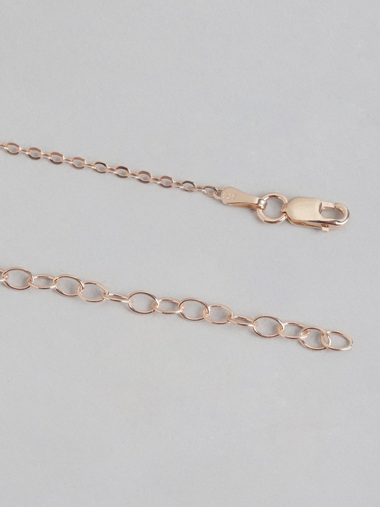Zavya Rose Gold-Plated 92.5 Sterling Silver Cable Chain
