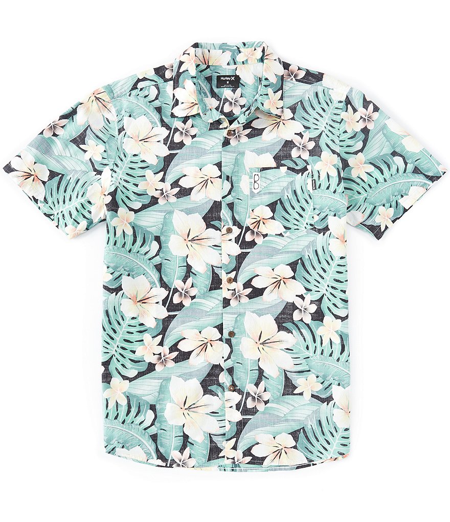 Hurley Cabana Floral Print Short-Sleeve Shirt