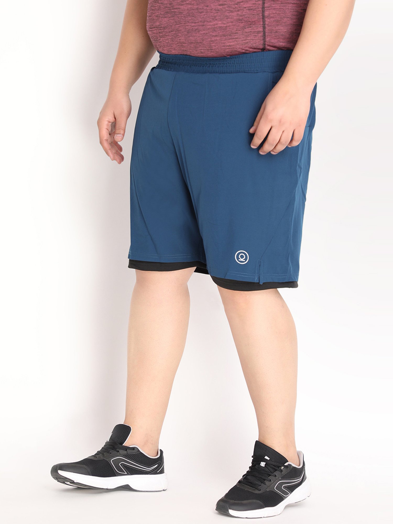 Chkokko Indigo Black Regular Fit Shorts