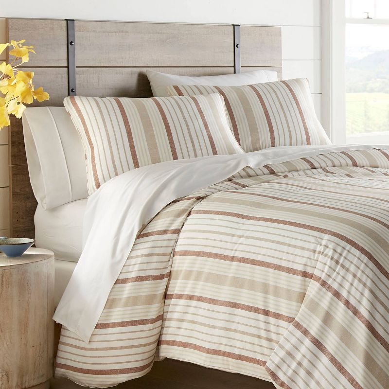 Stone Cottage King Conrad Duvet Cover Set Brown