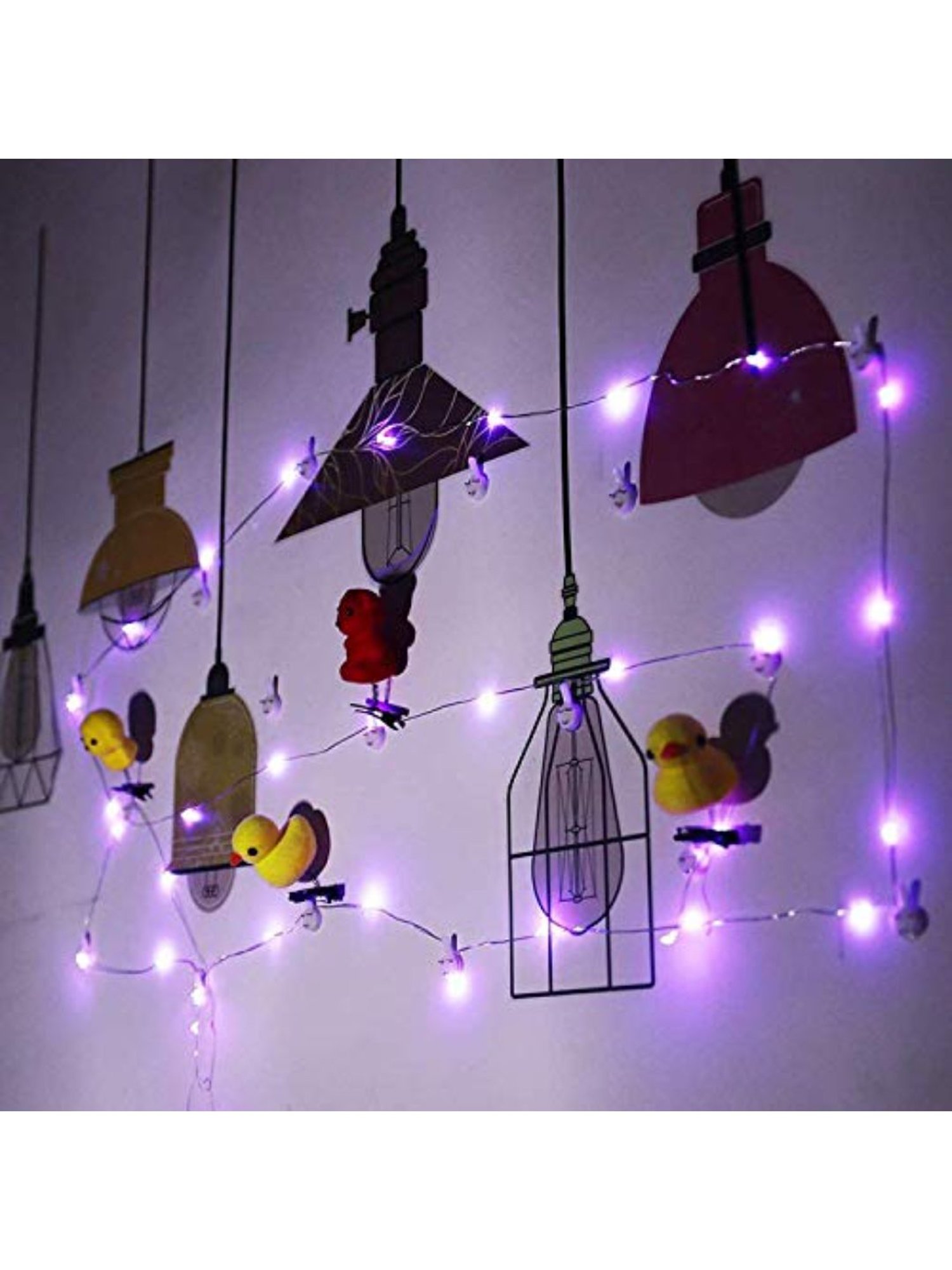 XERGY Multi Color 2 Meter 20 Led s Fairy String Lights Battery Operated String Light , Pack of 8