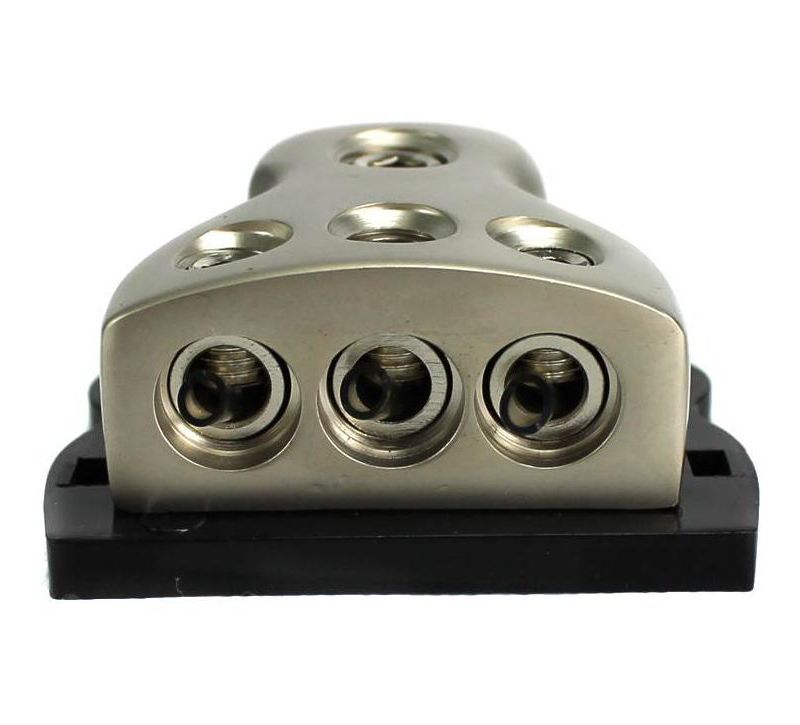 2) ROCKFORD FOSGATE RFD4 0/1/4-Gauge Ga Car Audio Distribution Blocks 1-In 3-Out