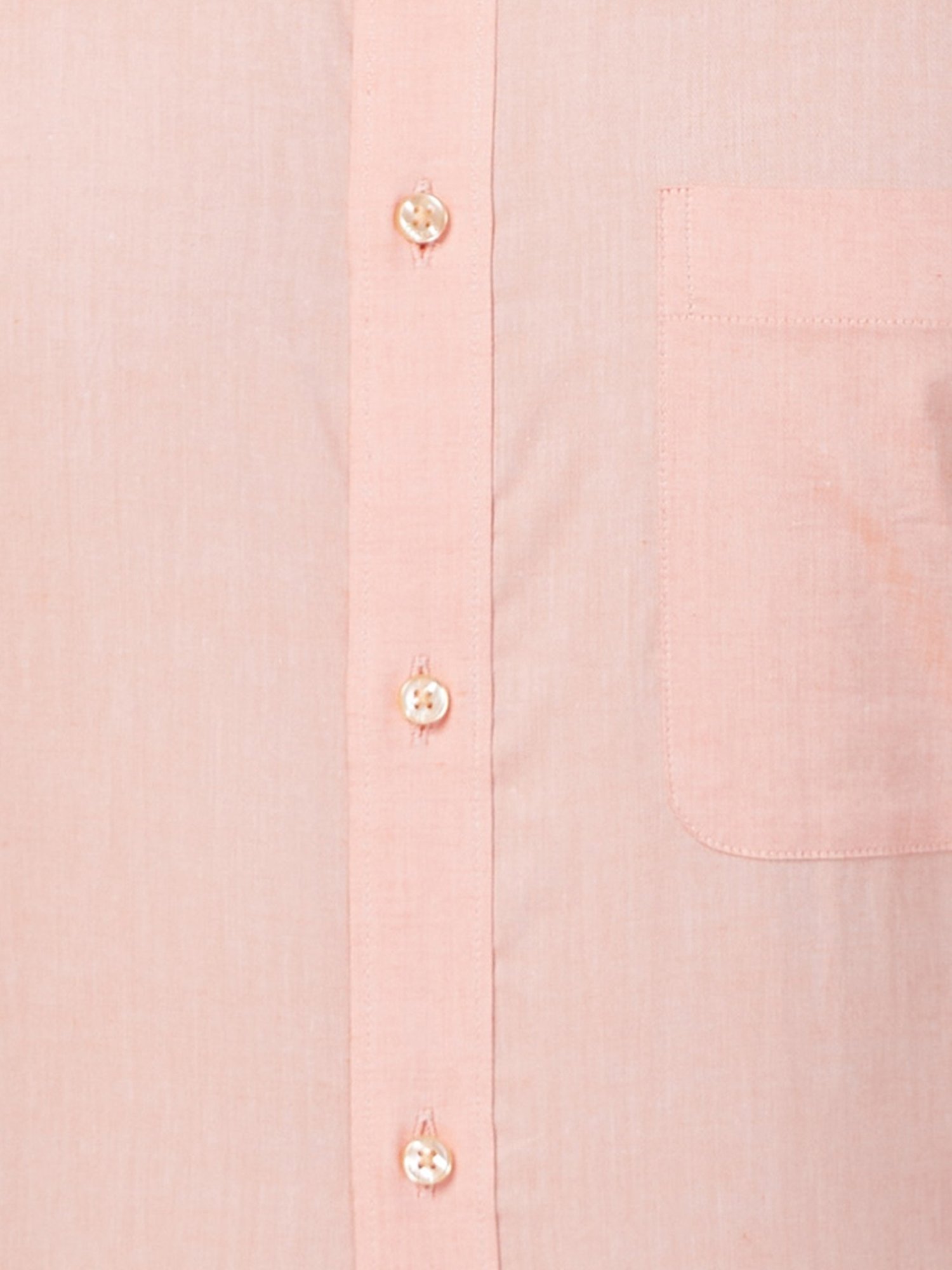Raymond Orange Cotton Slim Fit Shirt