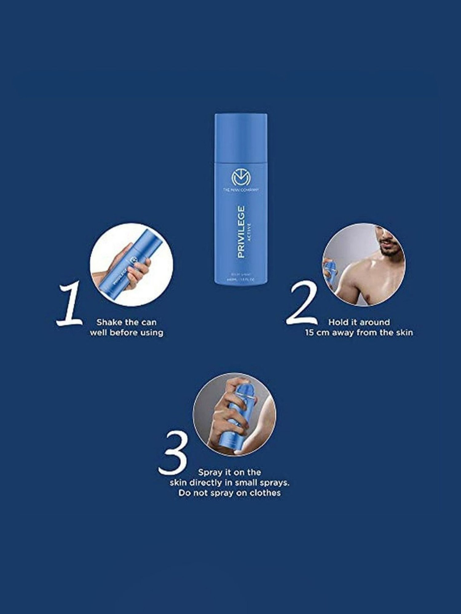 THE MAN COMPANY Privilege Active Body Spray Set for Men & Women