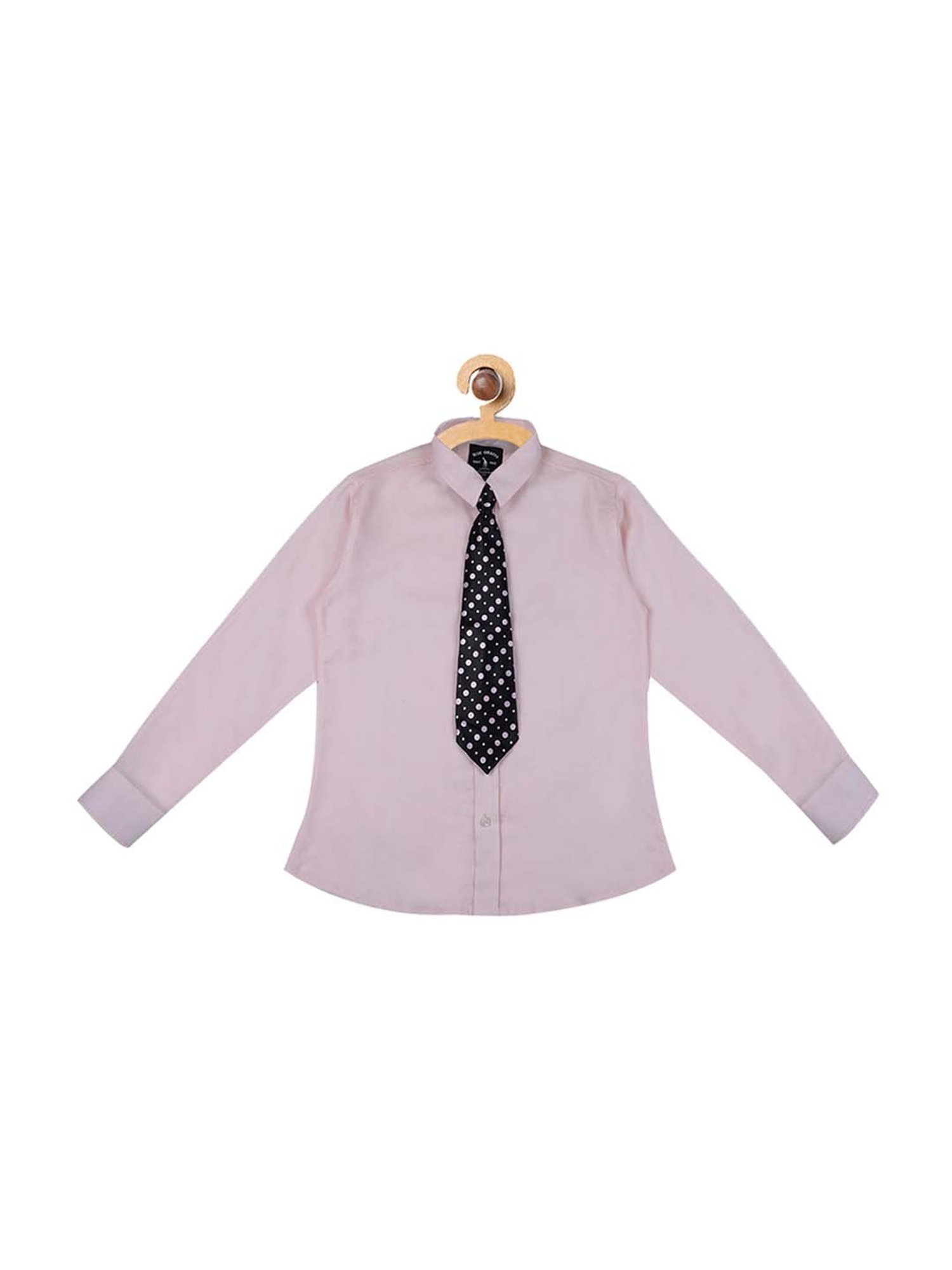 Blue Giraffe Kids Pink Regular Fit Shirt