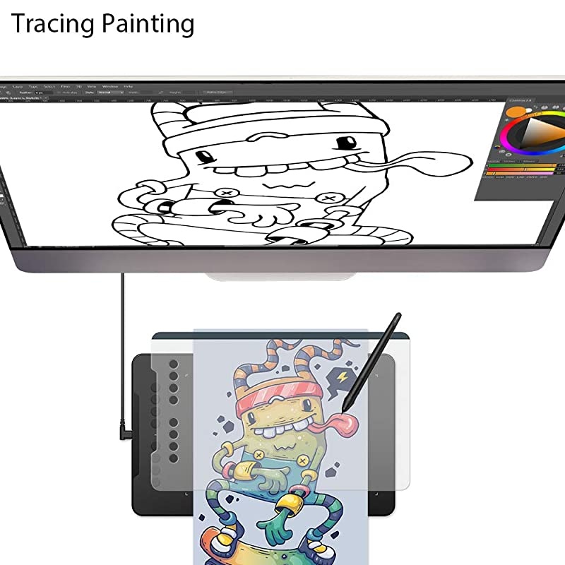 Deco 01 Drawing Pen Tablet Protector Deco 01 Deco 01 V2 Graphic Drawing Tablet Protective Film Pack of 2