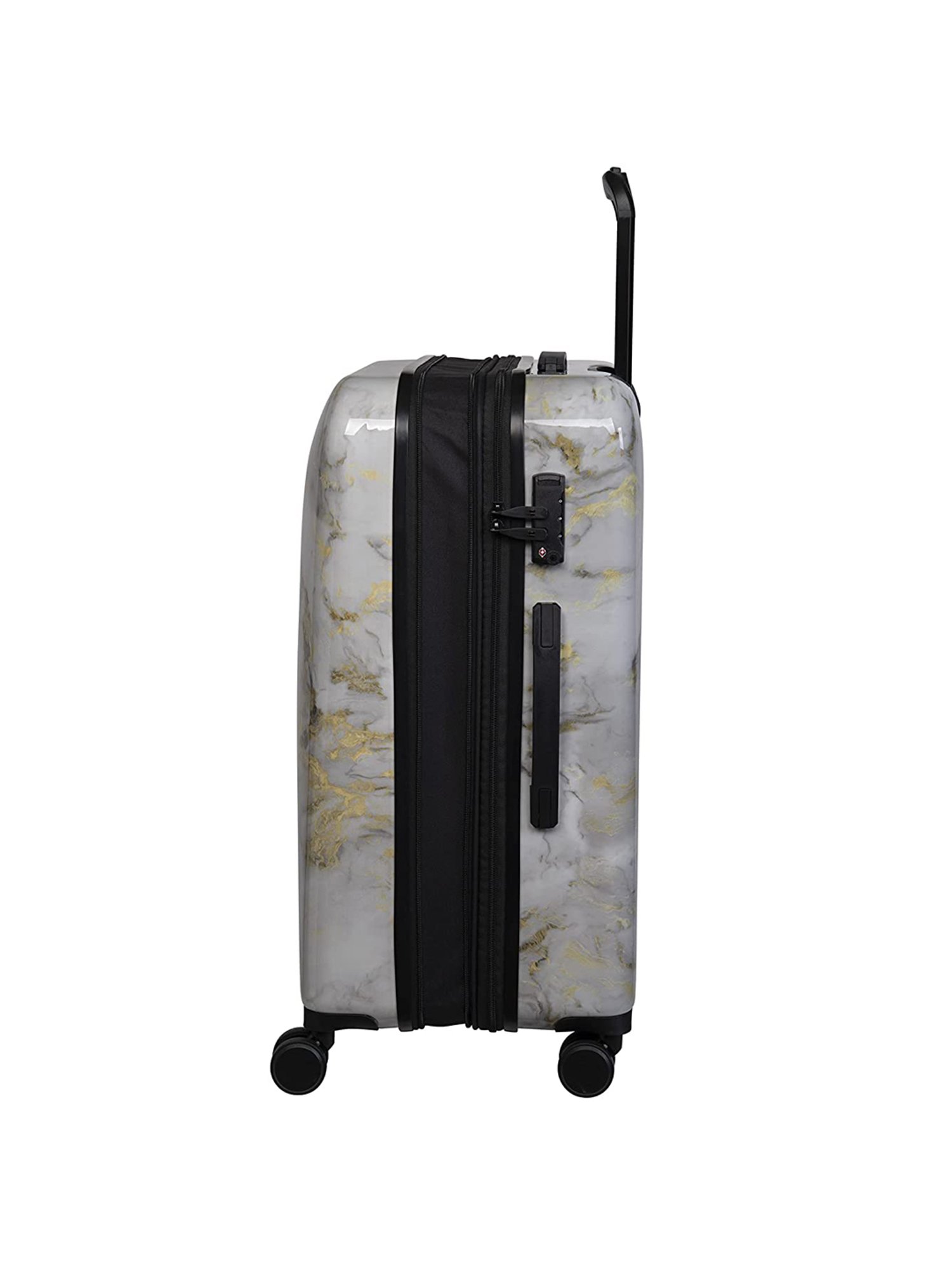 it luggage Sheen Marble Grey Combo-28 & 20 inches Expandable Hardsided Luggage Trolley with TSA Lock