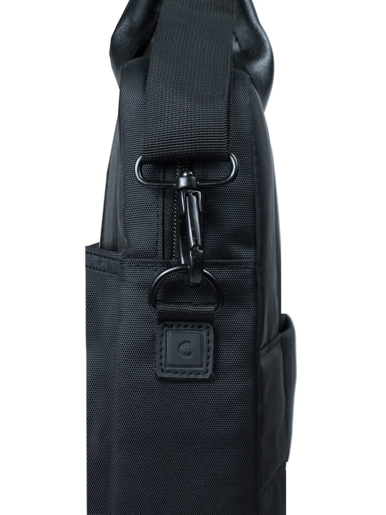 Carriall Elegant Black Polyester Small Laptop Messenger Bags