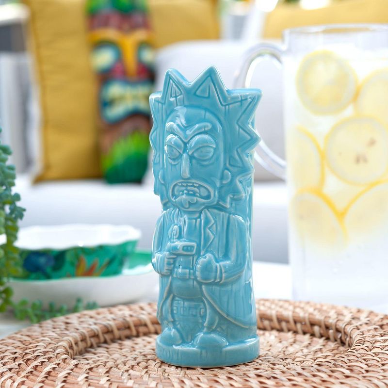 Beeline Creative Geeki Tikis Rick & Morty Rick Mug | Ceramic Tiki Style Cup | Holds 15 Ounces