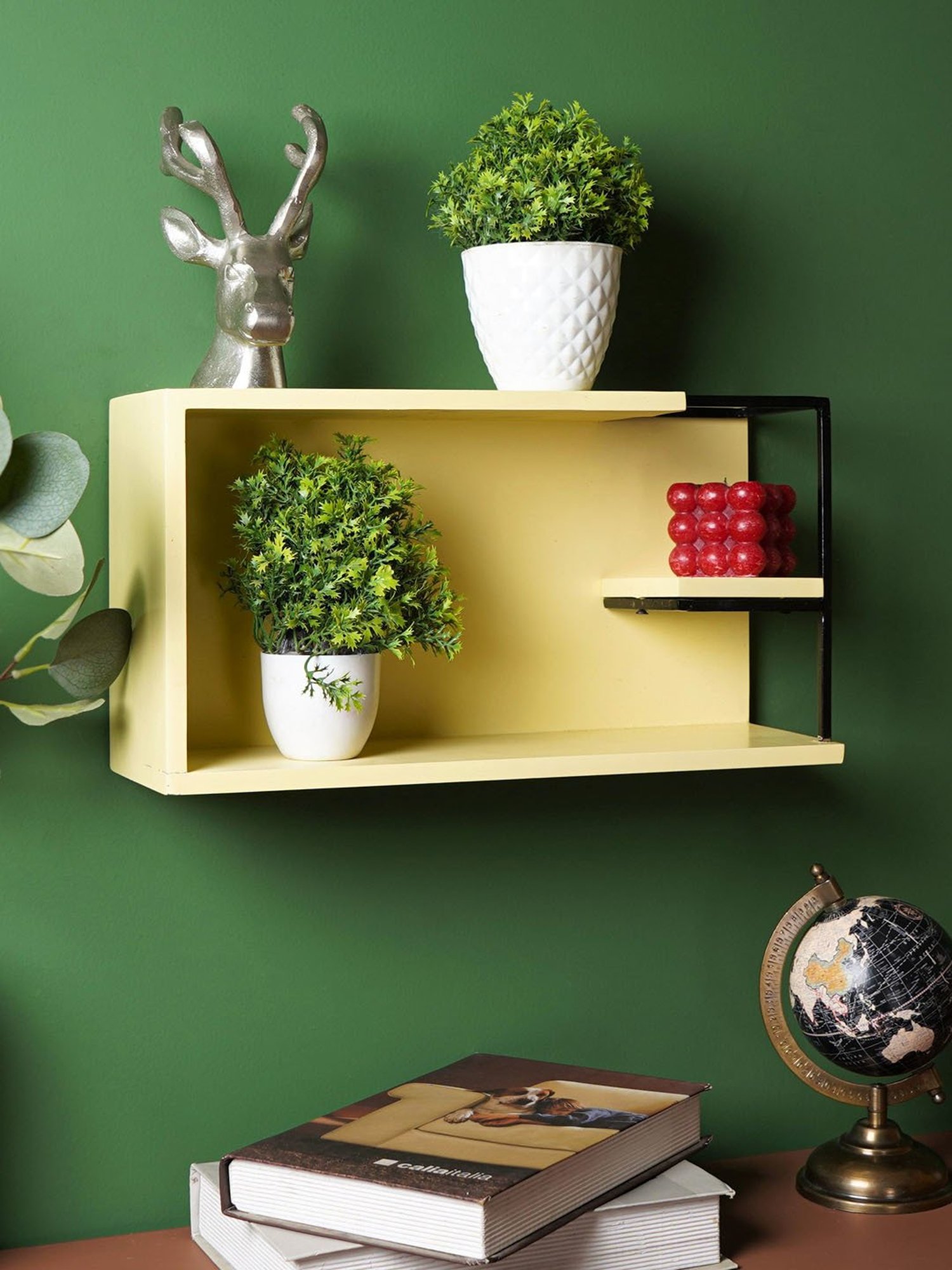 Nilkamal Cora White Engineered Wood TV Entertainment Unit with 2 Shelves