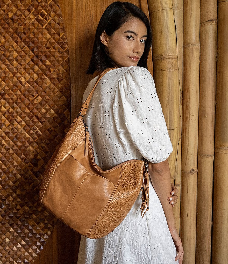 Dooney & Bourke Signature Hydrangea Monogram Collection Floral Hobo Bag