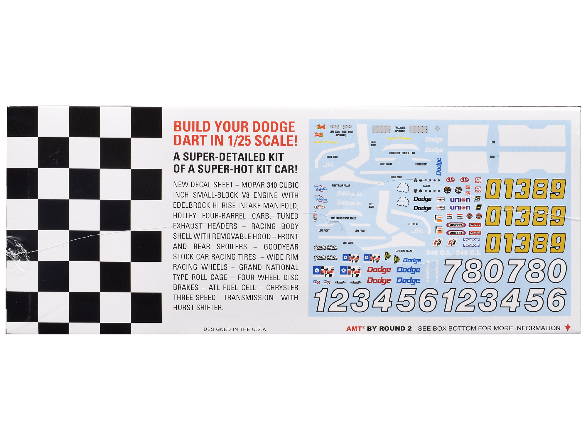 Level 4 Model Kit 1970 Dodge Challenger T/A "Streetburner" 2-in-1 Kit 1/24 Scale Model by Revell