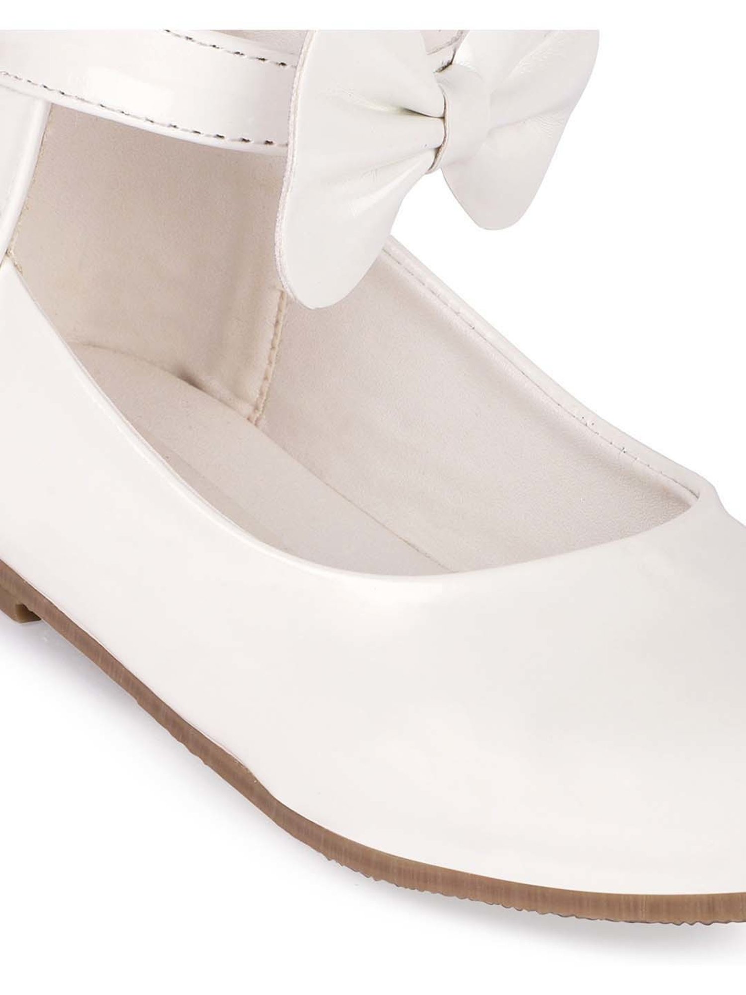 Minesole Kids White Mary Jane Shoes