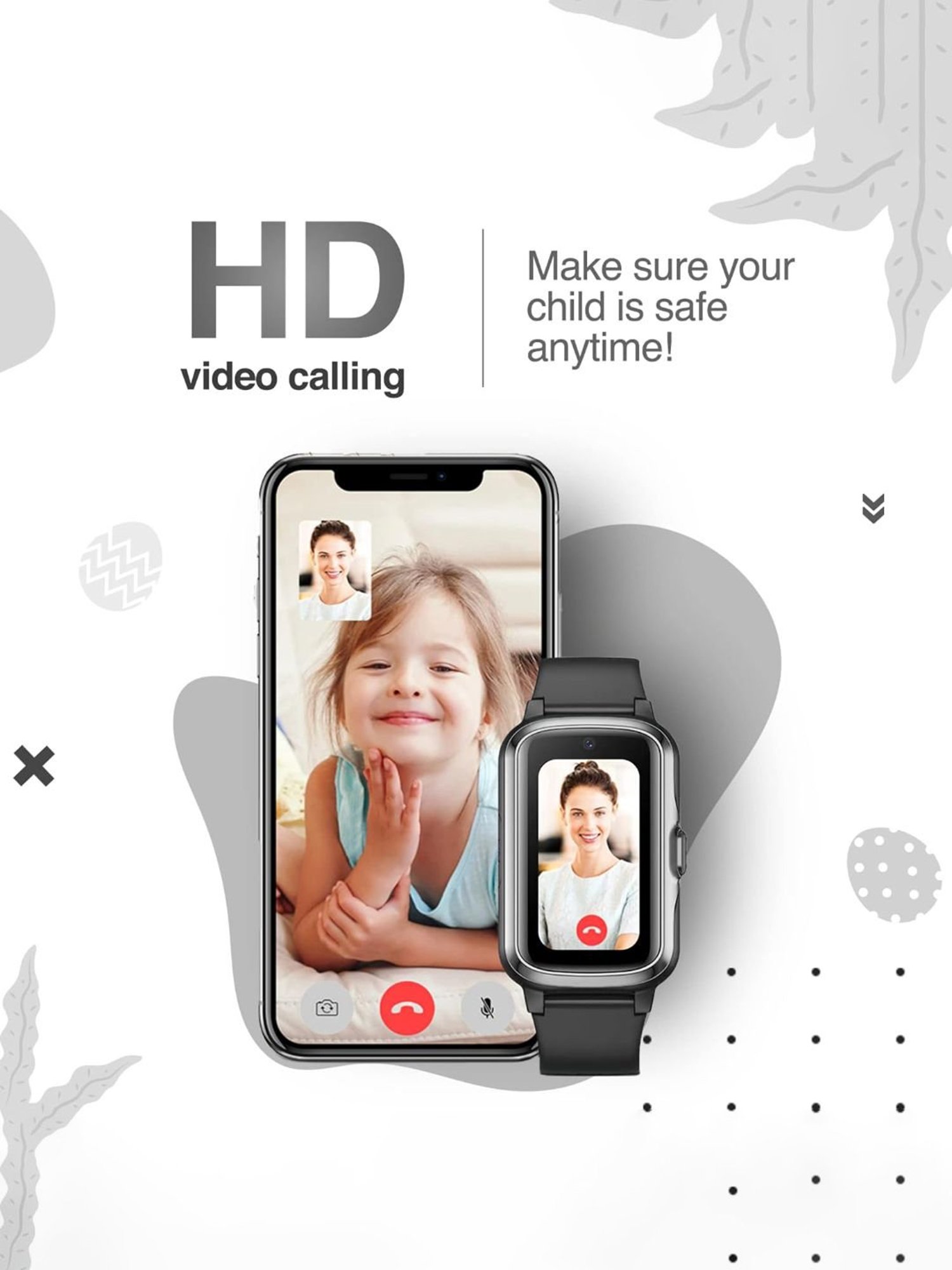 Turet Next Gen 4G Smartwatch for Kids with Camera, SOS, Video Calling, GPS Tracker (Black)