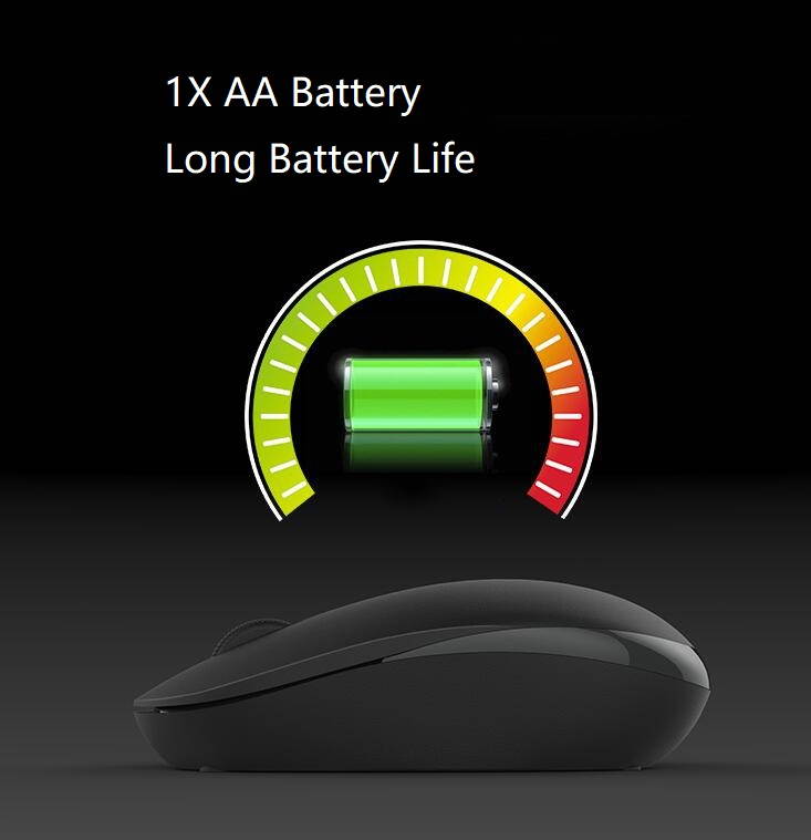 A-jazz A2080i Ergonomic Design, Cool Exterior 2.4GHz Wireless Keyboard And 1200DPI Mouse Combo For PC and Laptop- Black