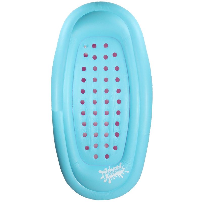 Pool Central 72.5" Reversible Inflatable 1-Person Swimming Pool Lounger Mattress Raft Float - Pink/Blue