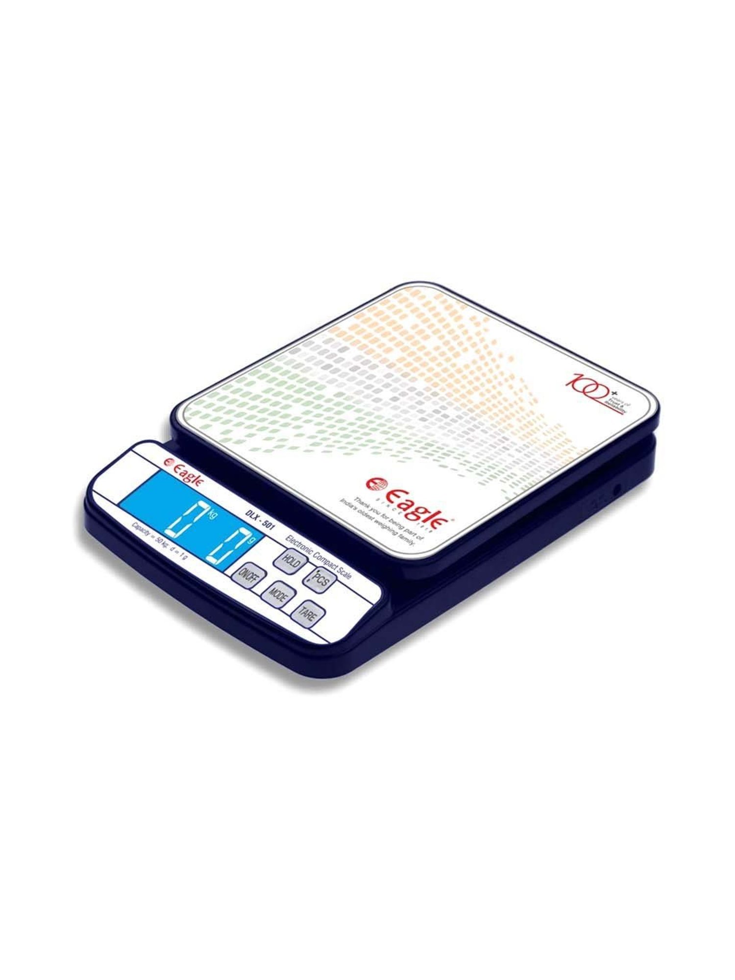 Eagle DLX-501 Digital Weight Machine for kitchen 50 kg Capacity,1 g Accuracy, Kitchen Weighing Scale