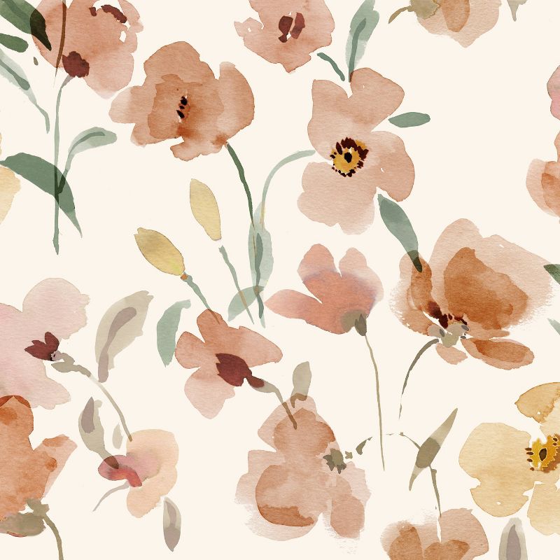 Square Ottoman Ginny Floral Harvest - Skyline Furniture