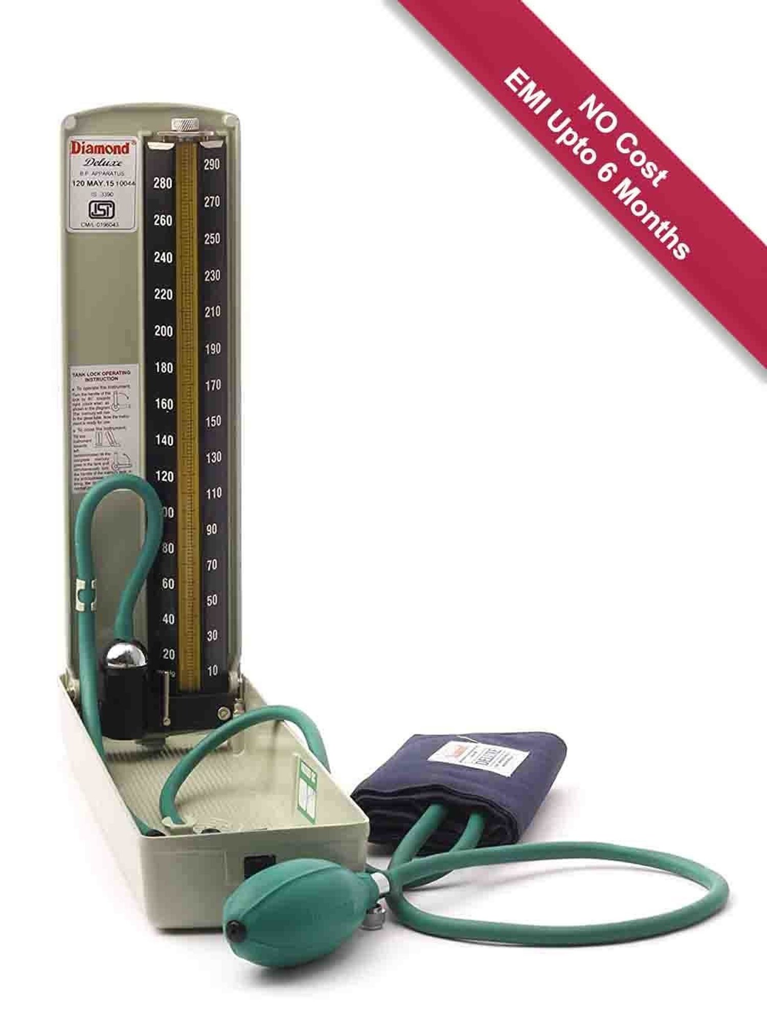 Diamond Mercurial Blood Pressure Apparatus, Deluxe (Grey)