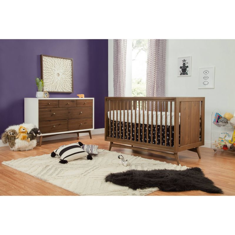 Babyletto Peggy Mid-Century 3-in-1 Convertible Crib - Walnut