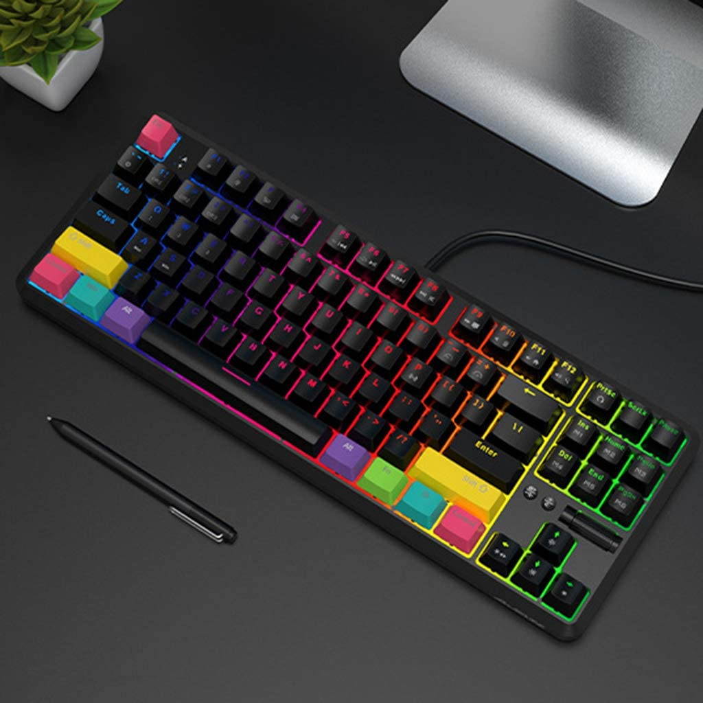 Glorious Modular Mechanical Gaming Keyboard (GMMK)- Barebone Edition (DIY Assembly Required) (Full Size, Black) + Glorious Black Aura Keycaps (Bundle)
