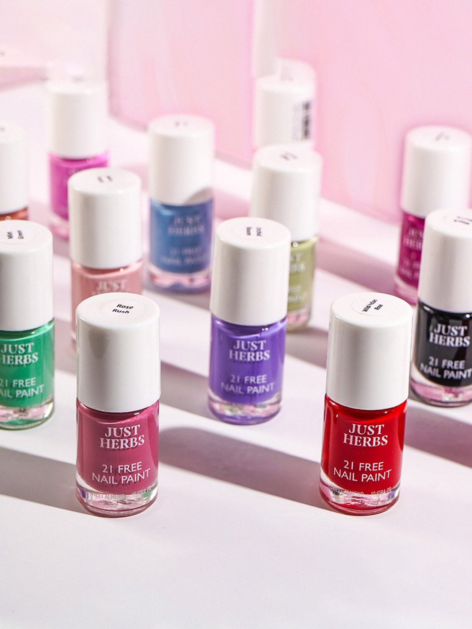 JUST HERBS 21 Free Nail Paint Peach Plush - 6 ml