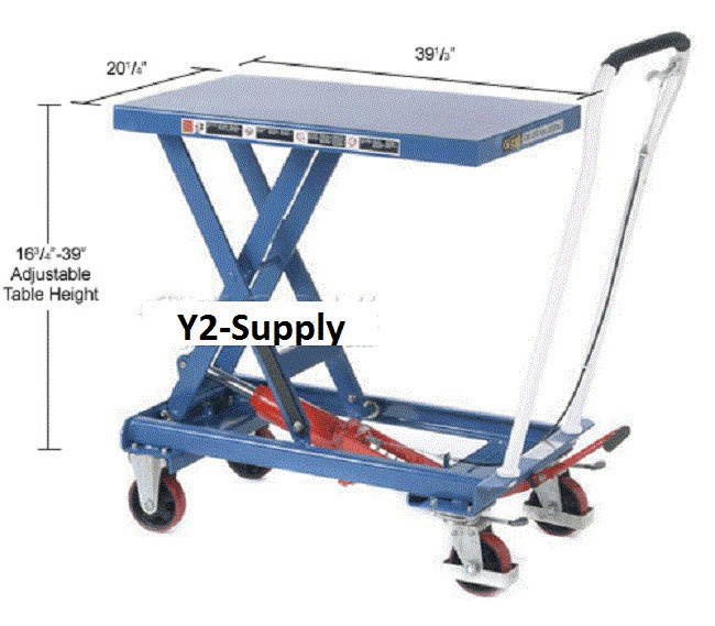 NEW! Mobile Scissor Lift Table 1650 Lb. Capacity!!