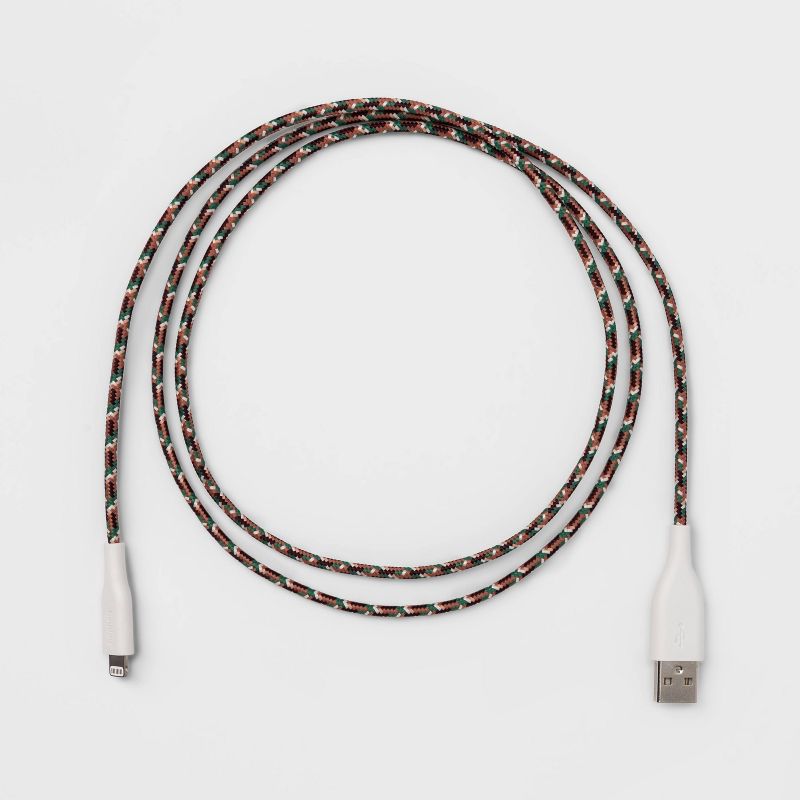 heyday™ 4' Lightning to USB-A Braided Cable - Green