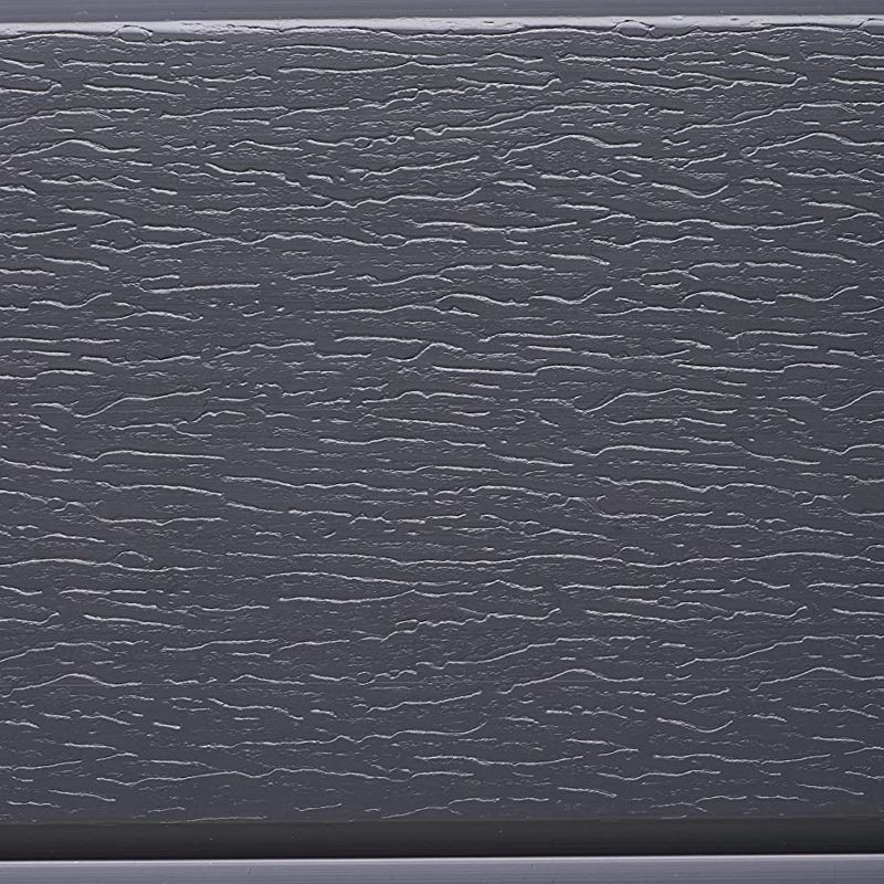 NuVue 26008 44 Inch Square Extra Tall Raised PVC Vegetable Flower Herb Garden Planter Patio Porch Terrace Deck Box, Gray