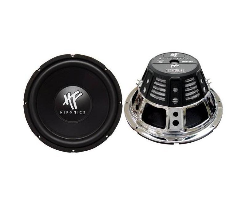 2) HIFONICS HFX12D4  12" 1600W Car Audio DVC Subwoofers Power Bass Subwoofers
