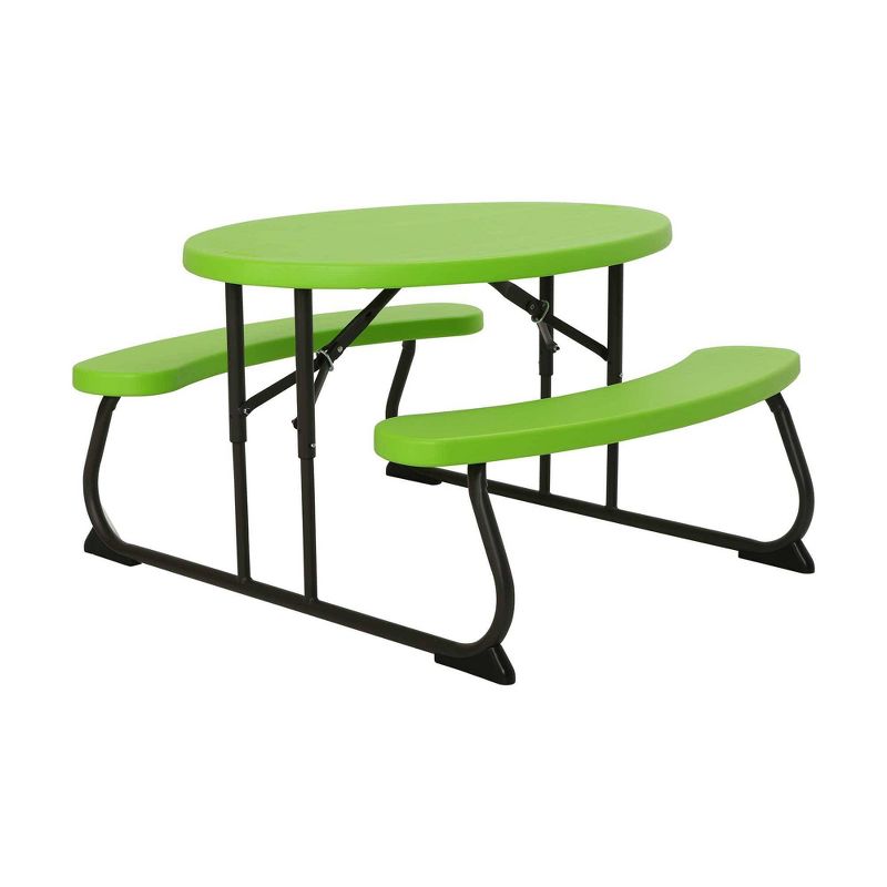 Kids Oval Patio Picnic Table Green - Lifetime