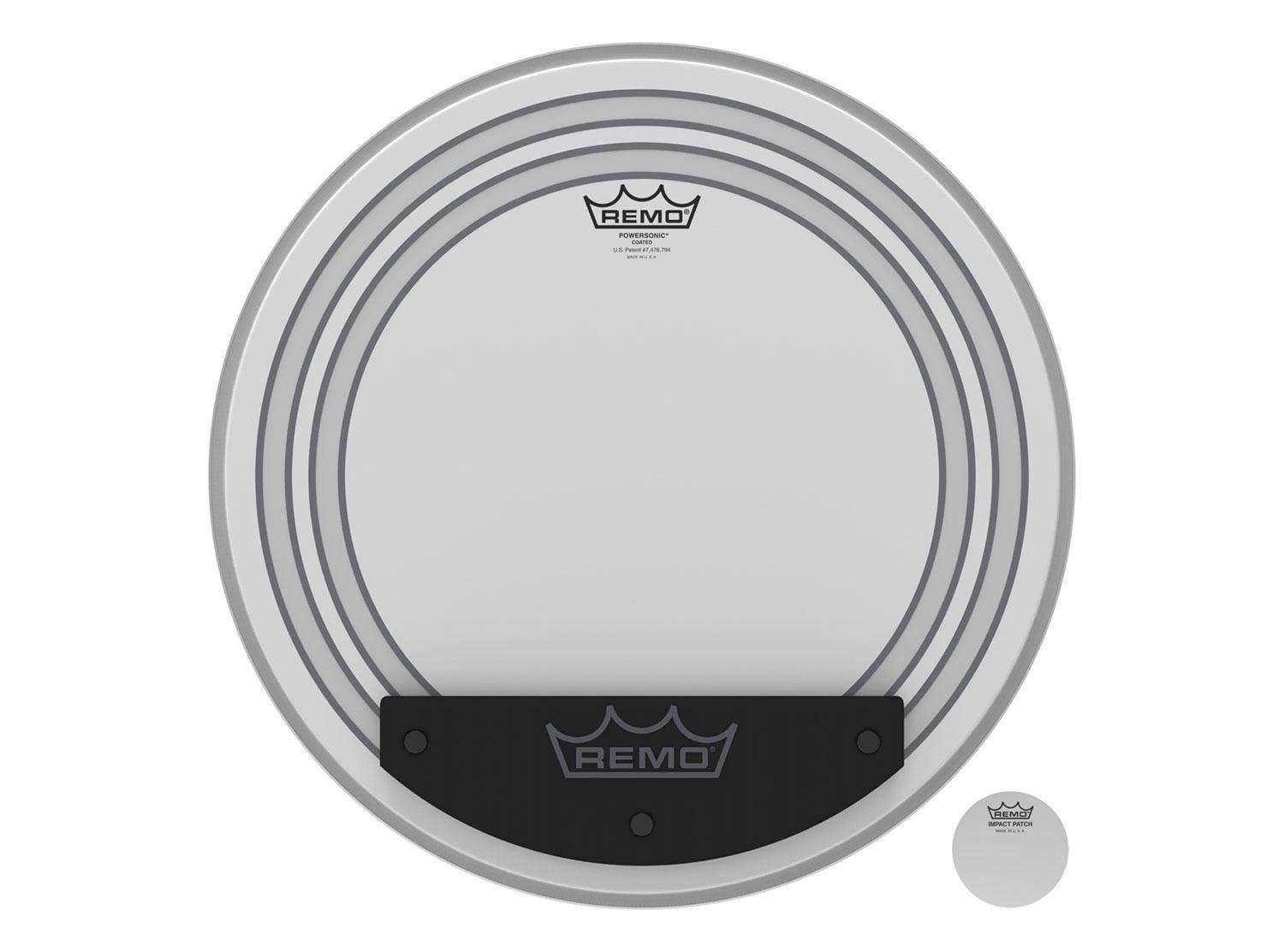 Remo Powersonic Coated Bass Drum Head 18 (18) PW111800 REMO