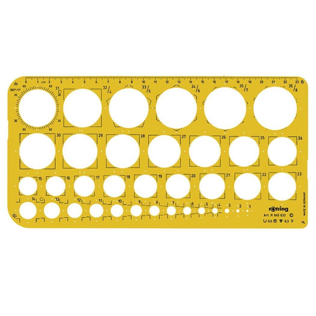 Rotring 1-36mm Circles Template