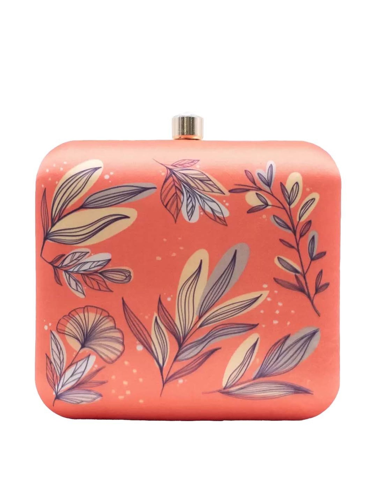 Sugarcrush Peach Printed Clutch
