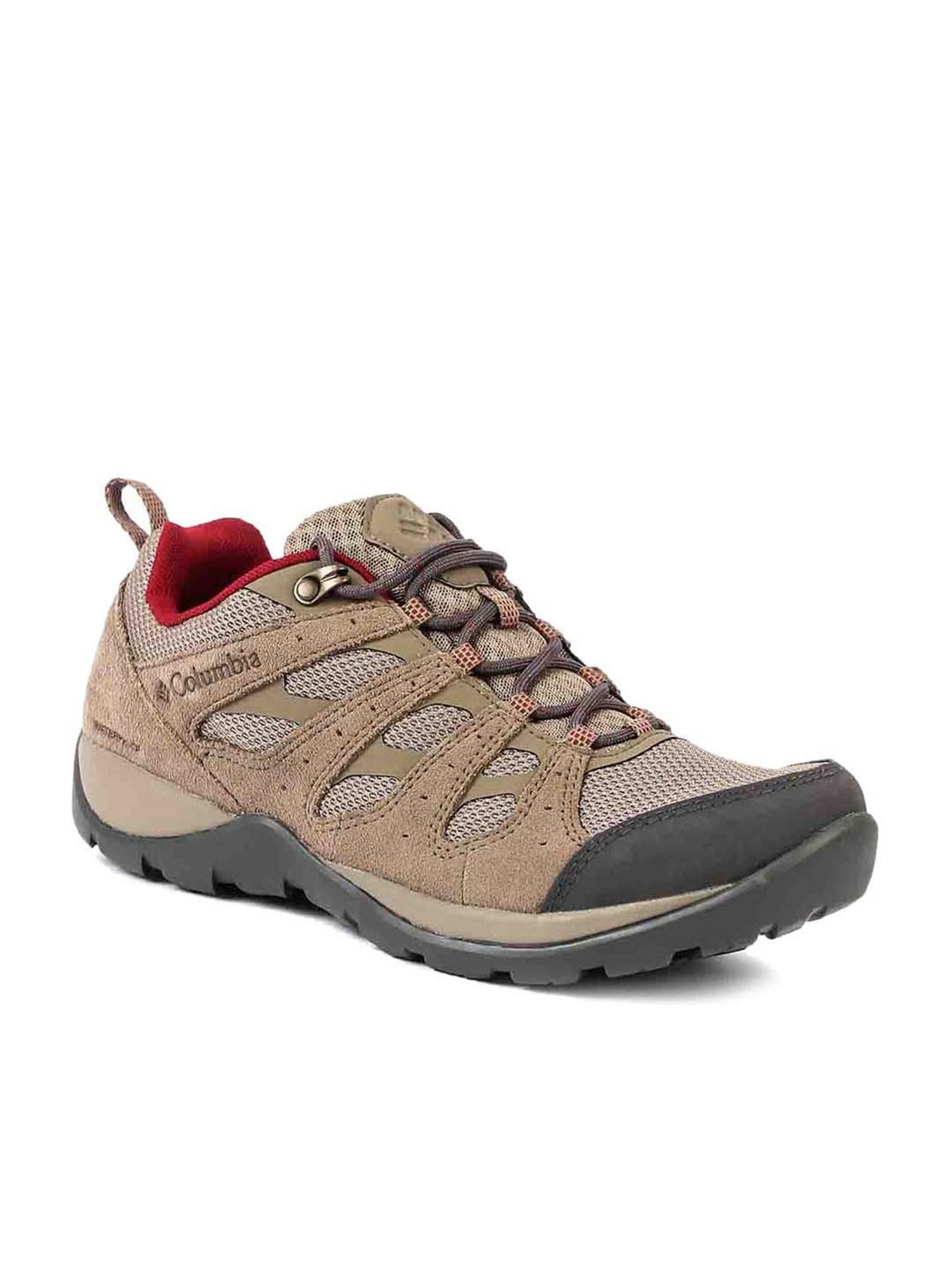 Columbia Women's REDMOND V2 WP Pebble Brown Hiking Shoes