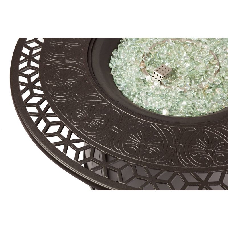 Longpoint Aluminum Round LPG Fire Pit - Fire Sense