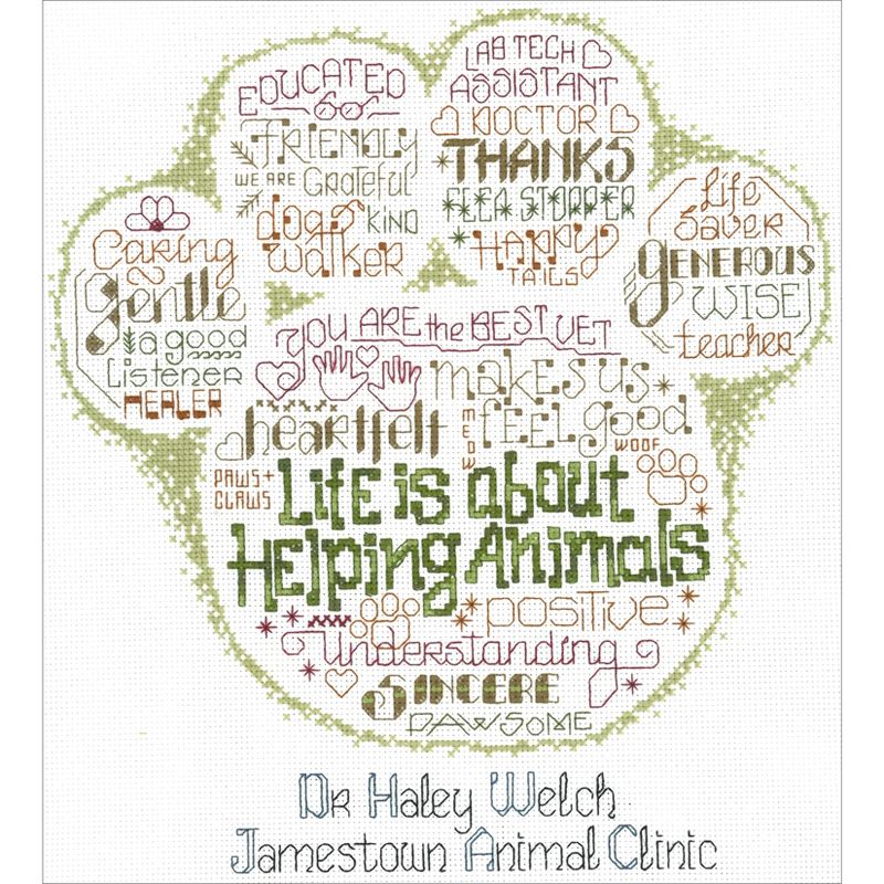 Imaginating Counted Cross Stitch Kit 11"X12"-Let's Appreciate My Vet (14 Count)