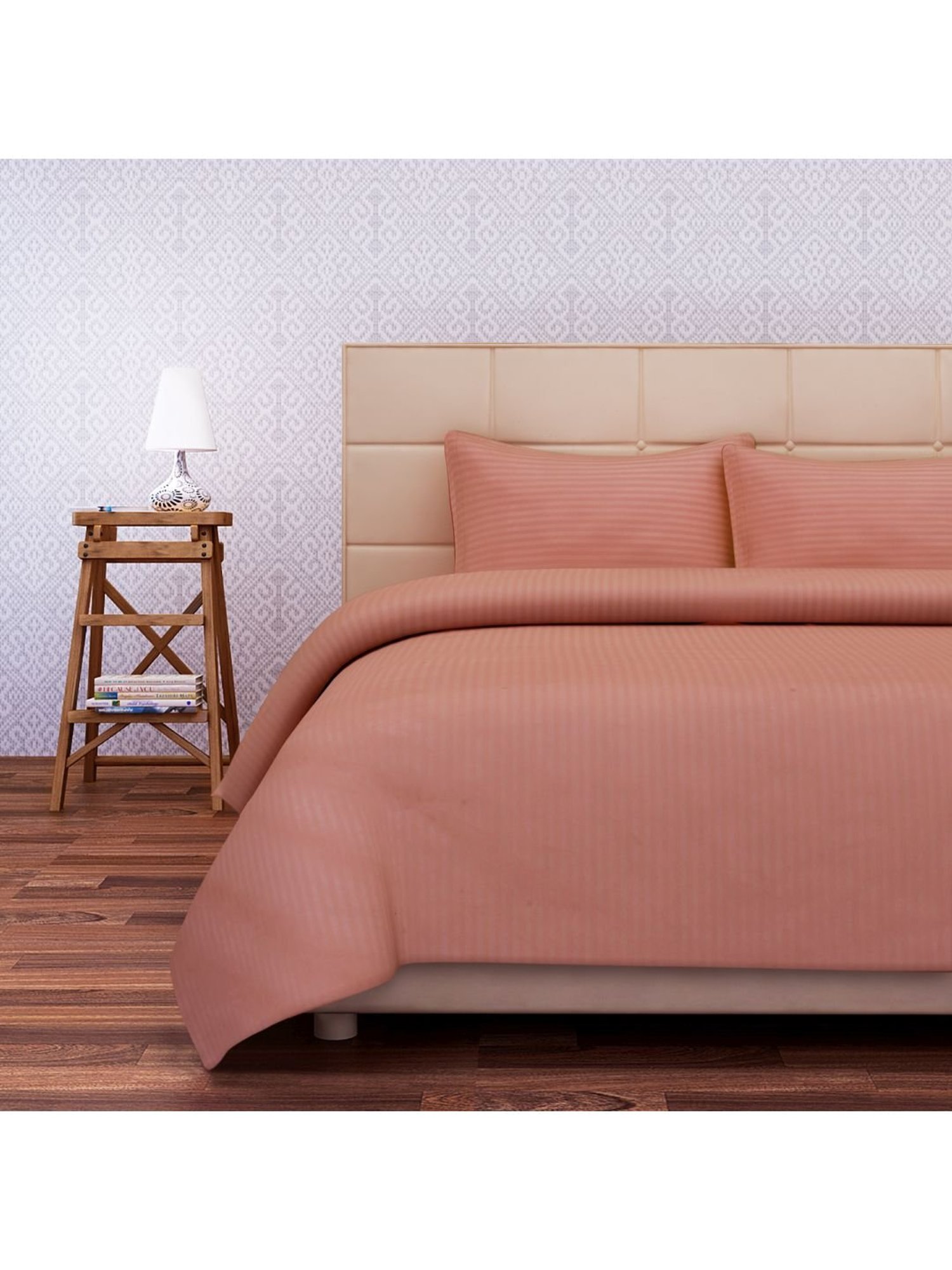 SEJ by Nisha Gupta Peach Bed Sheet Sets