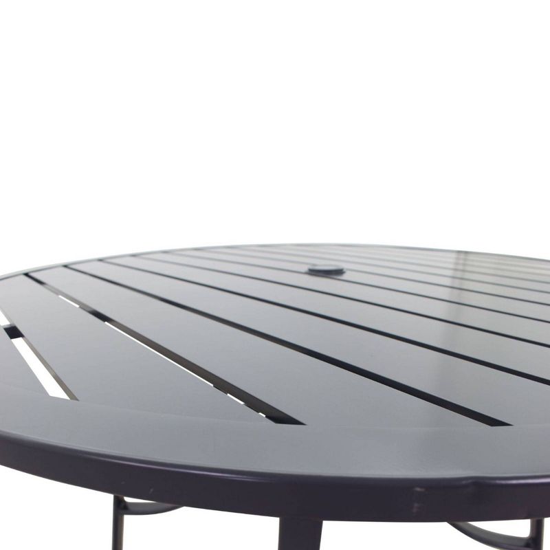 Renaissance Square Outdoor Patio Stacking Table - Gray - Vifah