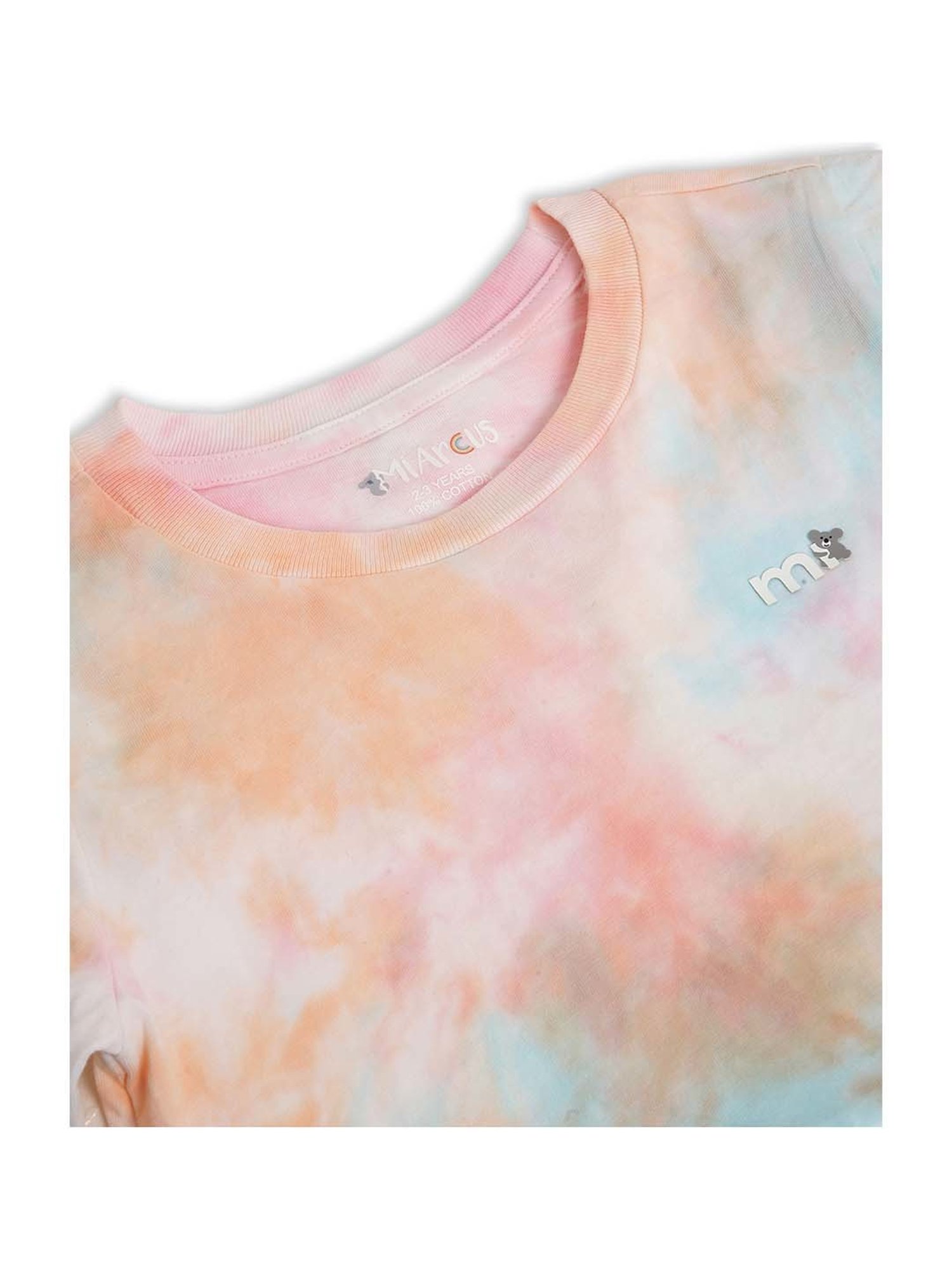 MiArcus Kids Multicolor Cotton Over Dyed Full Sleeves Top