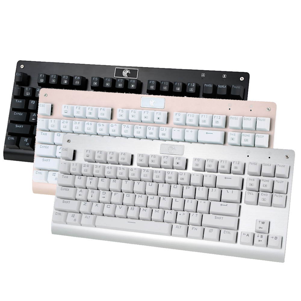 Mechanical Professional Gaming Keyboard Tactile Backlit LED 87 Keys Anti-Ghosting Backlight 9 LED Programmable Keyboard