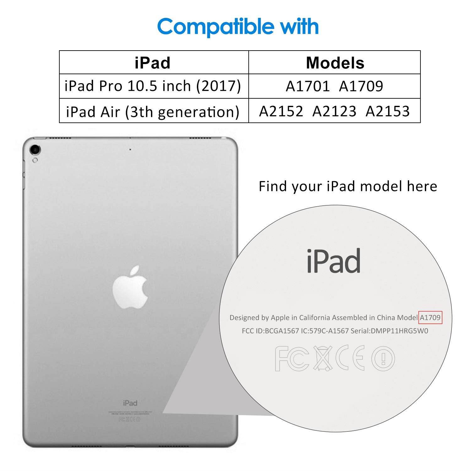JETech Screen Protector for iPad Air 3 (10.5 Inch 2019 Model) and iPad Pro 10.5 (2017), Tempered Glass Film
