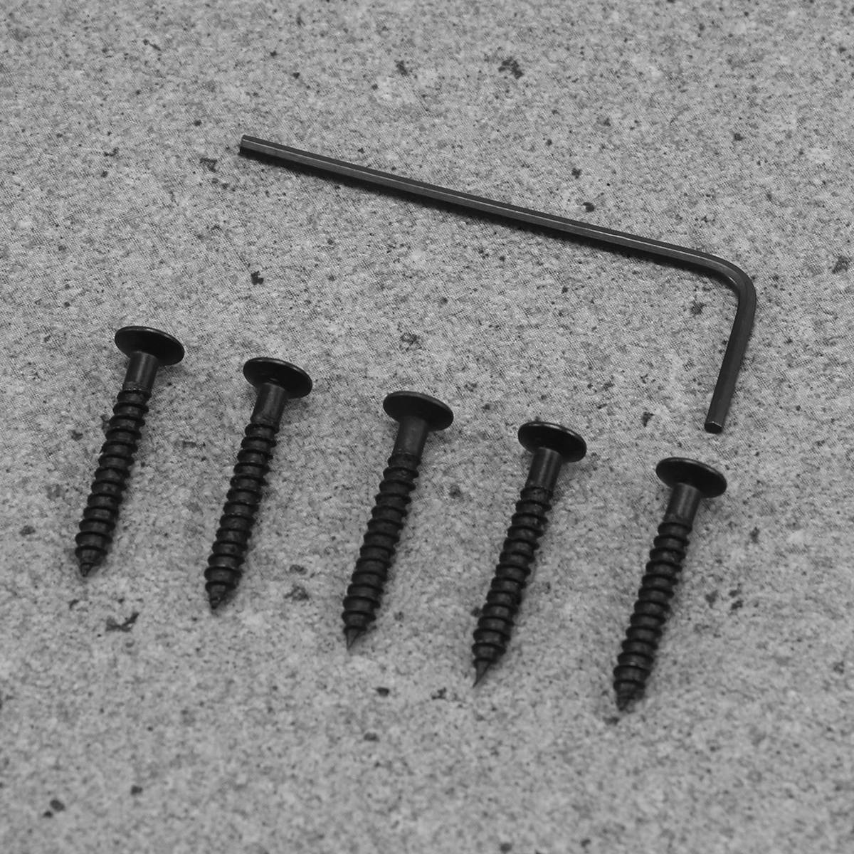 65mm Fixed Saddle Bridge Plate with Screws and Wrench for Electric Guitar Accessories Guitar Parts (Silver)