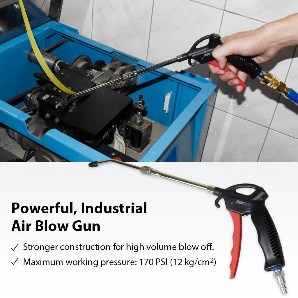 FIRSTINFO Air Duster Blow Gun with Range 8.46 ~ 12 Inch (215-305 mm) Adjustable / Extendable Air Flow Nozzle Dust Blower Cleaner (Extendable)