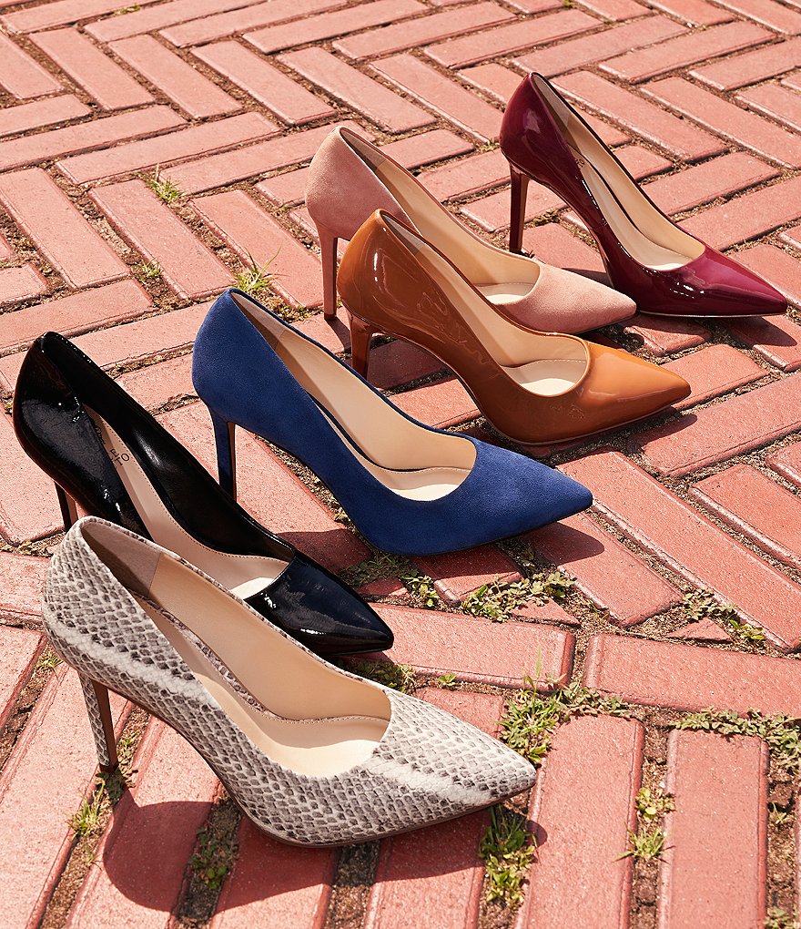 Vince Camuto Savilla Patent Leather Pointed Toe Pumps