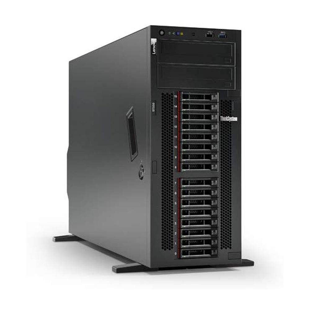 Lenovo ThinkSystem ST550 Tower Server Bundle with 2 x Intel Xeon Silver 4210, 128GB DDR4, 2TB SSD, 24TB HDD, RAID, Matrox G200 Graphics, Windows Server 2019